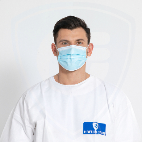 3-lagige Einweg-Vliesstoff-Ohrschlaufen-Gesichtsmaske für medizinische Chirurgen
