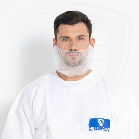 Staubdichter, atmungsaktiver Einweg-Bartschutz aus Vliesstoff für Lebensmittelunternehmen